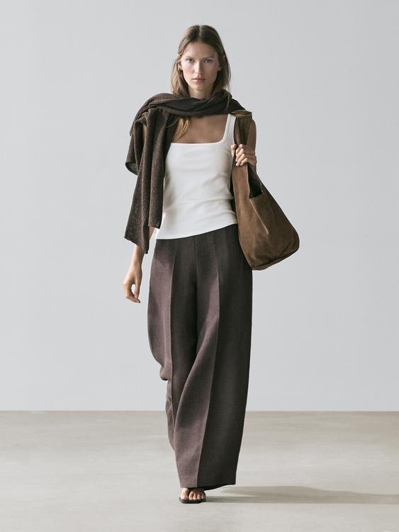 Sleeveless top with square neckline from Zara - $60