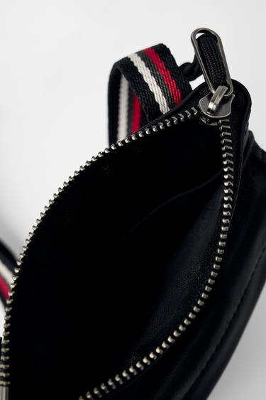 SAC BANDOULIÈRE EN CUIR BOBBY GILLESPIE X ZARA - Noir de Zara - Image 4