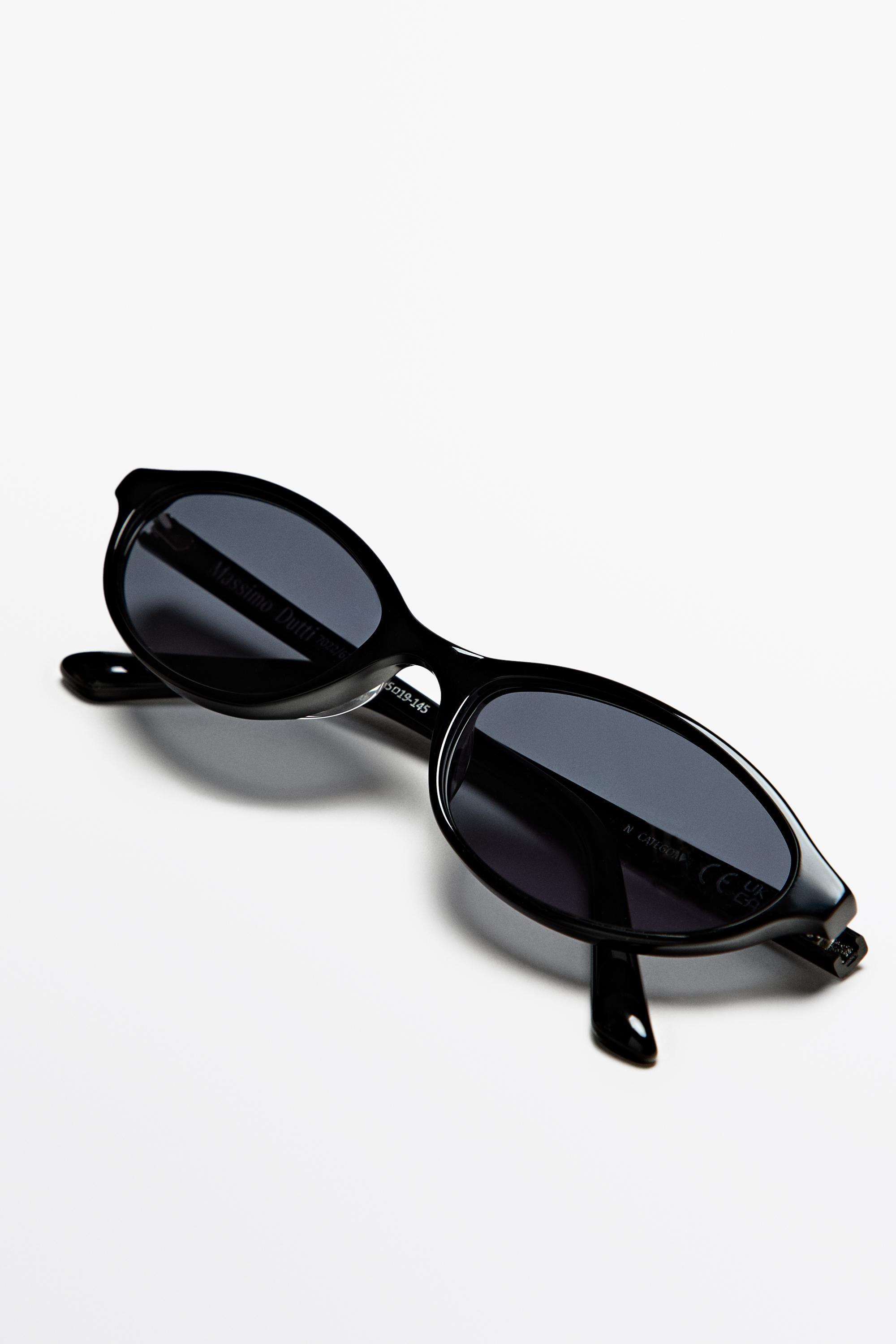 Elongated sunglasses