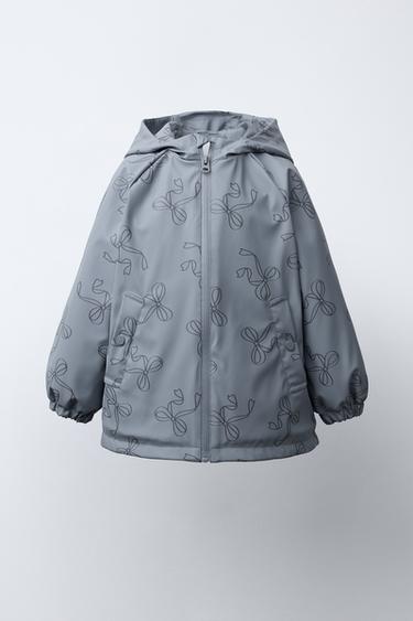საწვიმარი დარეზინებული პრინტით WATER RESISTANT - Zara-ს Mid-blue