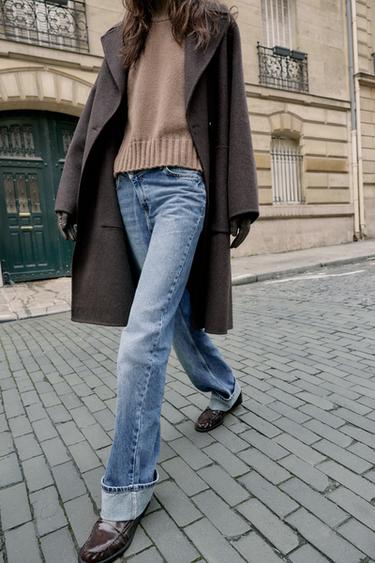 JEANS Z.09 STRAIGHT CROSSOVER TIRO ALTO FULL LENGTH - Índigo de Zara