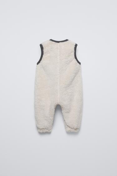 GRENOUILLÈRE EN FAUSSE FOURRURE - Écru de Zara - Image 1
