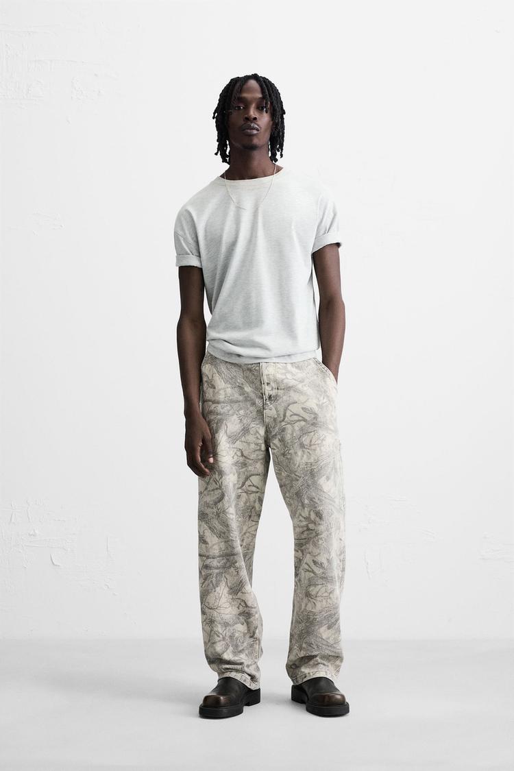 ABSTRACT PRINT CARPENTER TROUSERS 026 ZARA United Kingdom