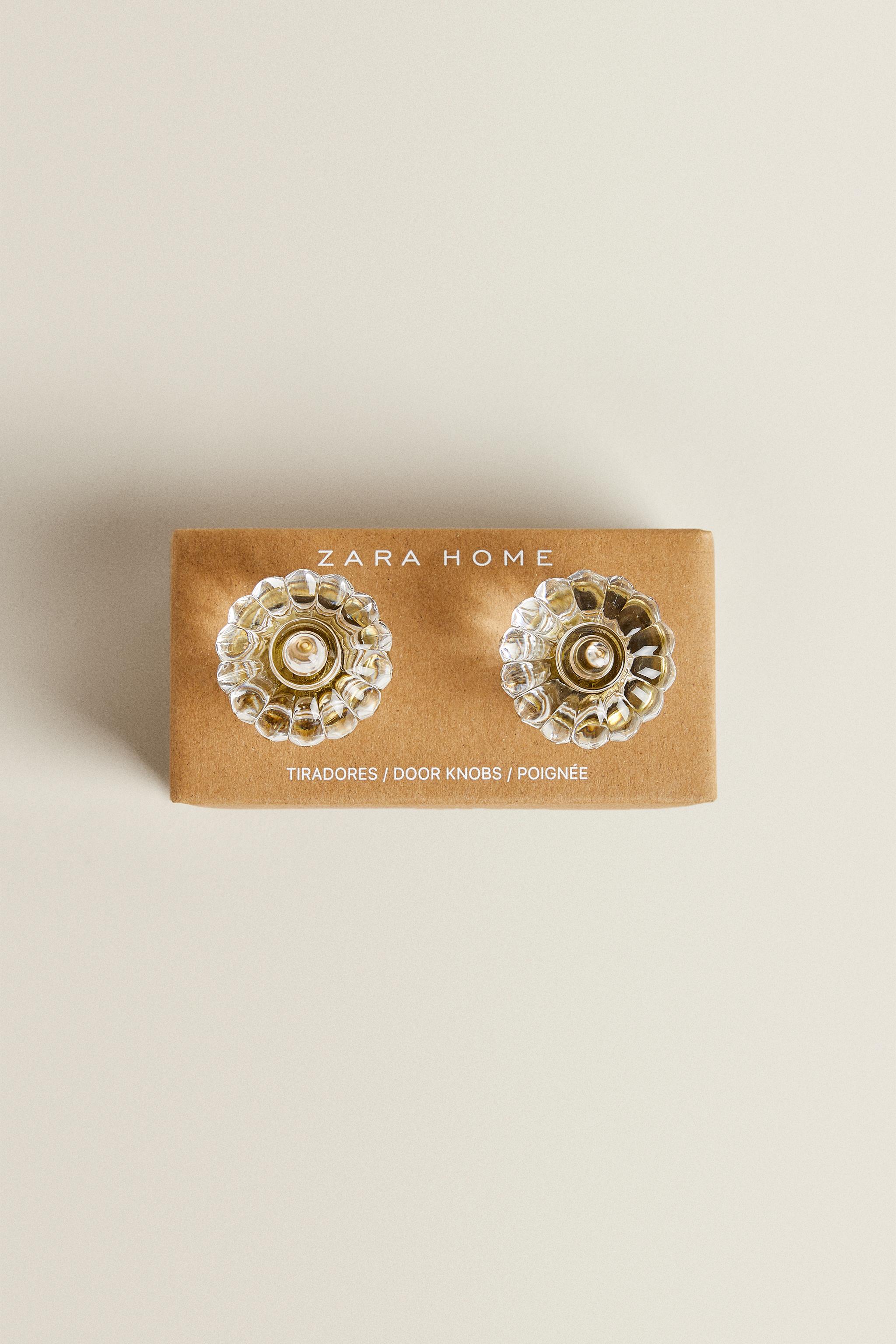 SET OF ACRYLIC FLOWER KNOBS (SET OF 2)