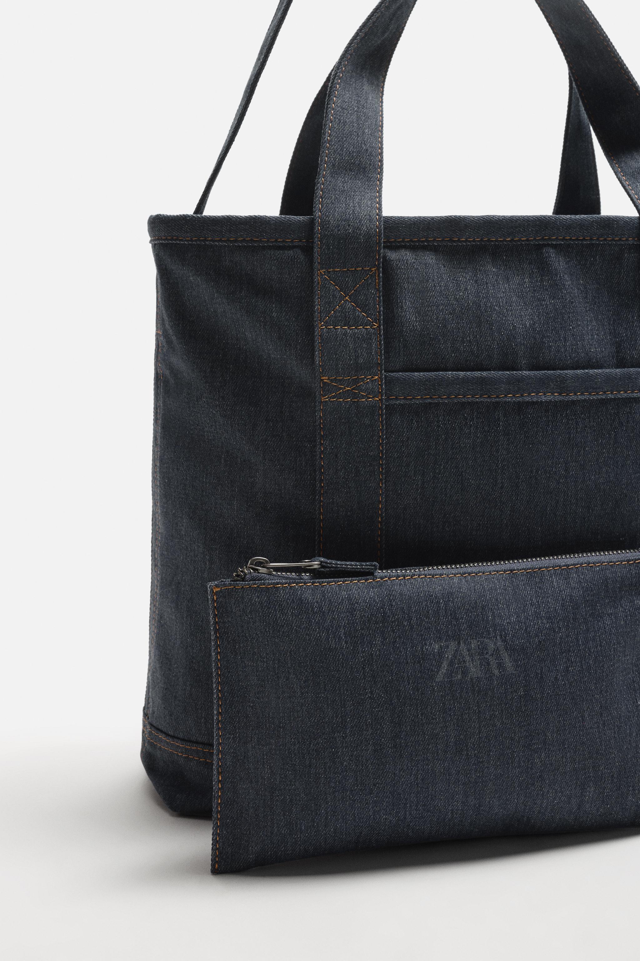 ★ZARA★デニムトートバッグ デニムトートバッグ - ブルー | ZARA Japan / 日本