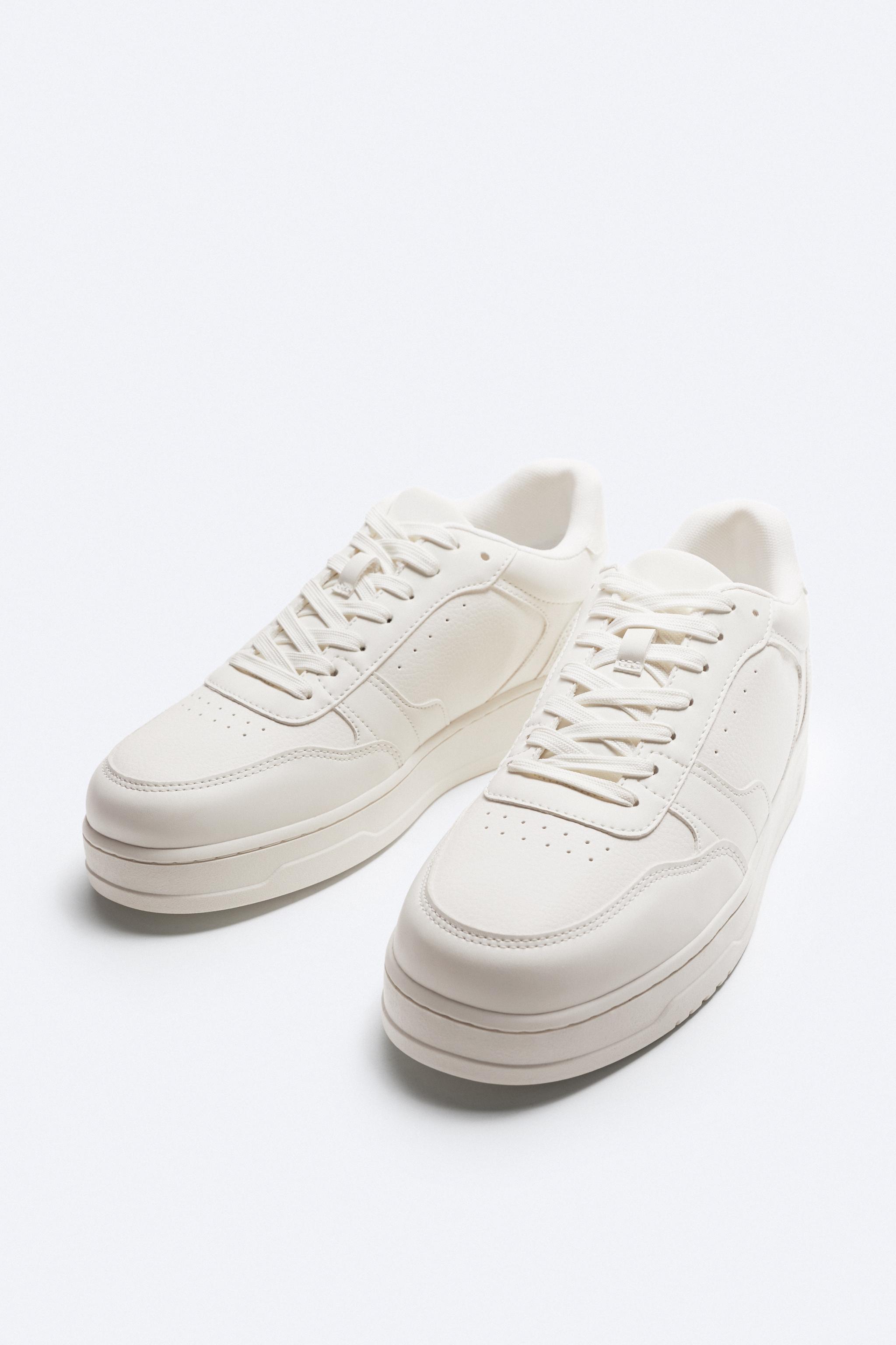 MULTI-PIECED SNEAKERS - Bone White | ZARA United States