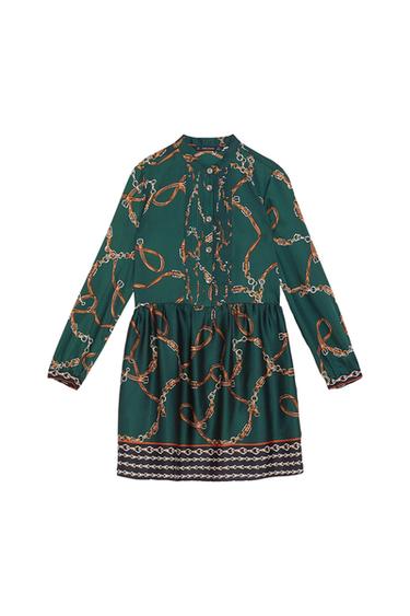 CHAIN PRINT DRESS