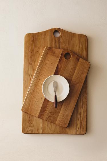 OAK WOOD CHOPPING BOARD - Light brown by Zara