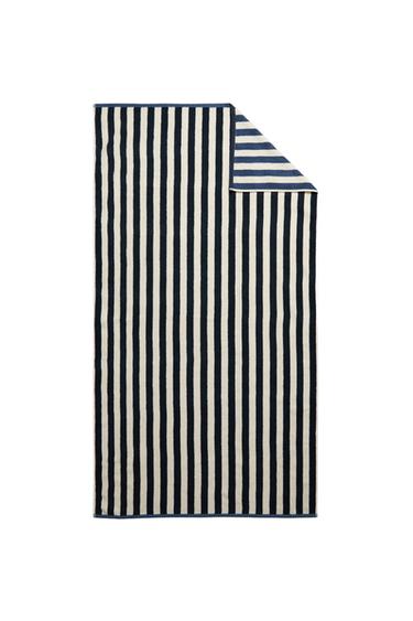 WENDE-STRANDTUCH MIT STREIFEN - Blau von Zara