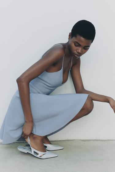 BAILARINA DESTALONADA PUNTA - Gris claro de Zara