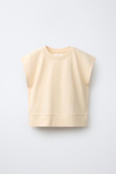 PLAIN HEAVY WEIGHT T-SHIRT - Ecru by Zara
