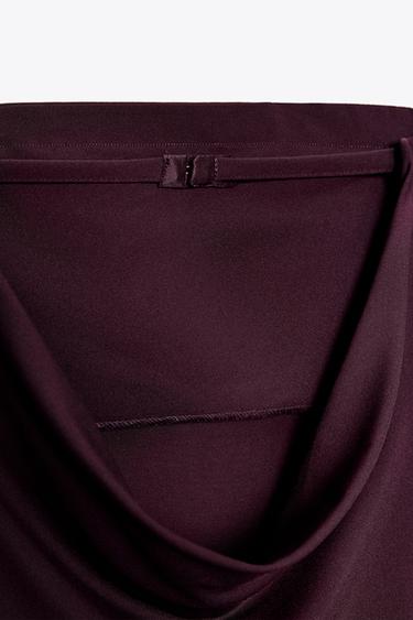 ROBE BANDEAU BRIDE DOS - Aubergine foncé de Zara - Image 7
