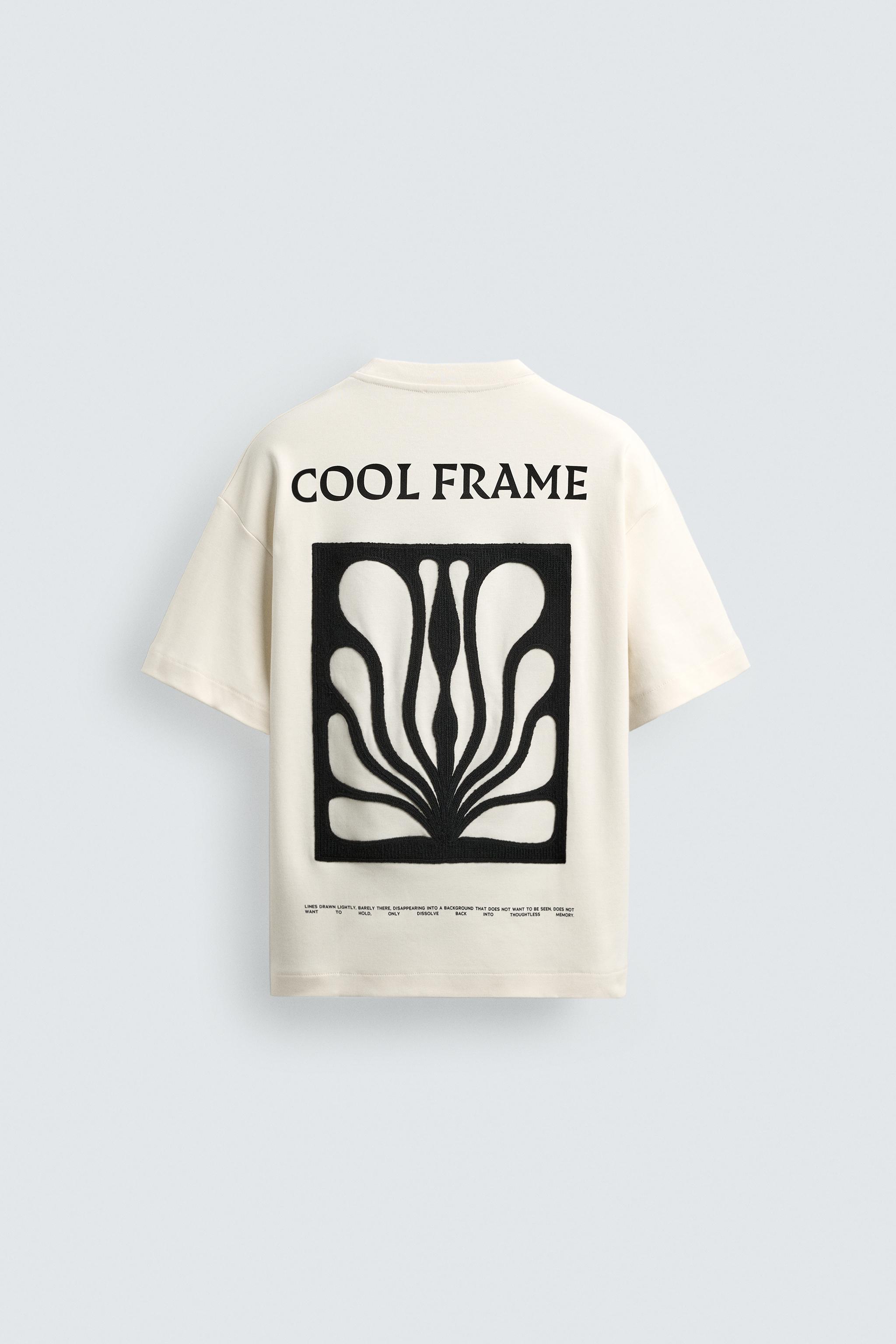 INTERLOCK EMBROIDERED PRINT SWEATSHIRT