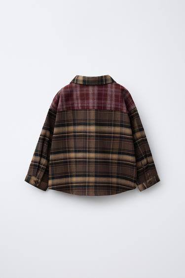 CHEMISE IMPRIMÉE À CARREAUX - Multicolore de Zara - Image 1