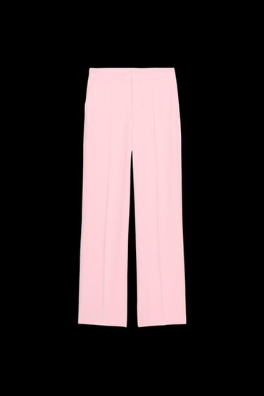 FLIESSENDE, GERADE GESCHNITTENE HOSE - Hellrosa von Zara