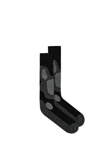 Zara STRUCTURED SKI KNEE SOCKS - Black