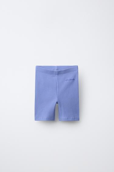 LEGGING CICLISTA CANALÉ TEXTO RELIEVE - Azul / Lavanda de Zara