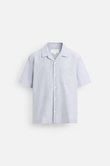 OXFORDHEMD MIT STREIFEN - Gestreift von Zara