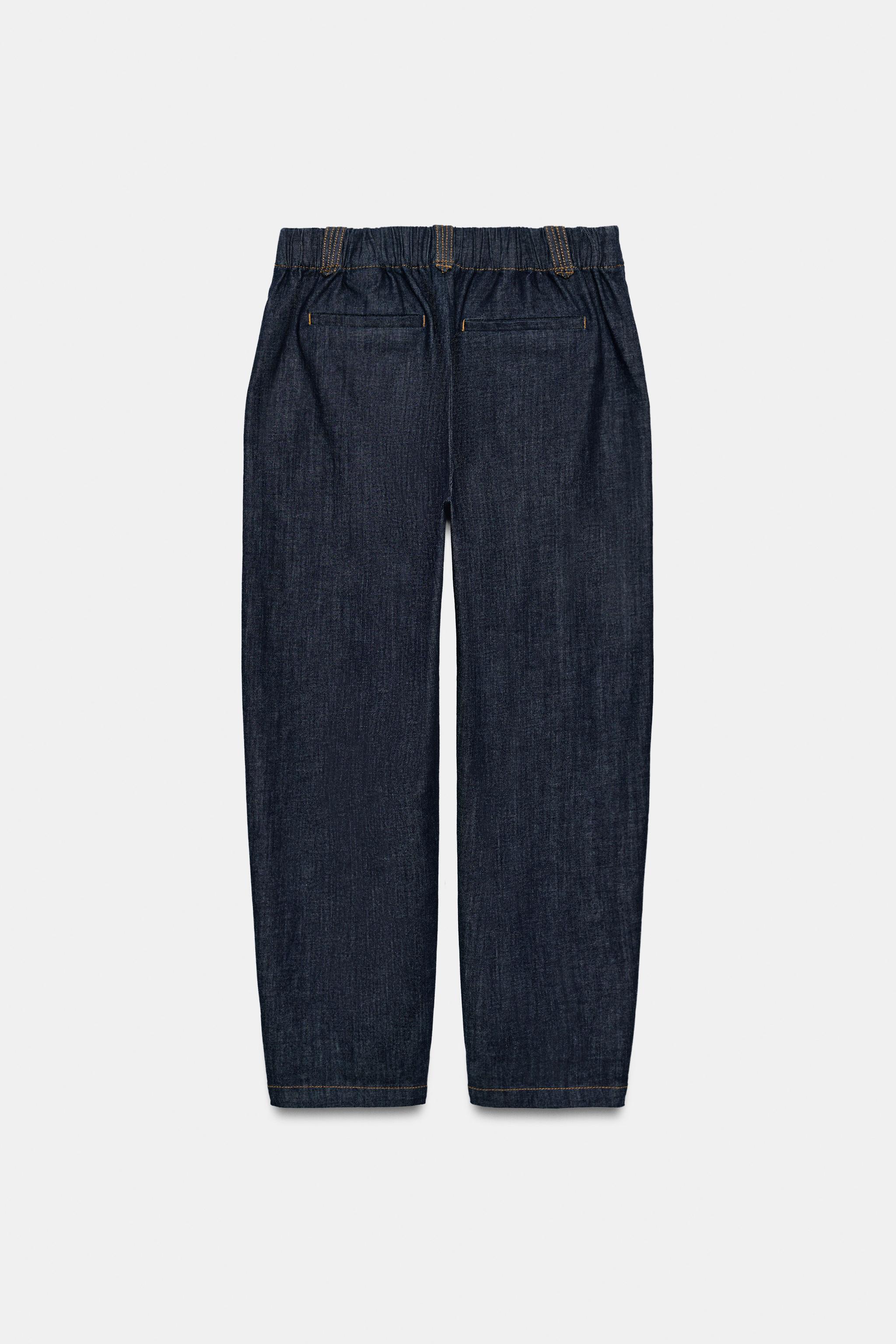 Женские брюки Zara Z1975 CARROT FIT DENIM PANTS — фото 8