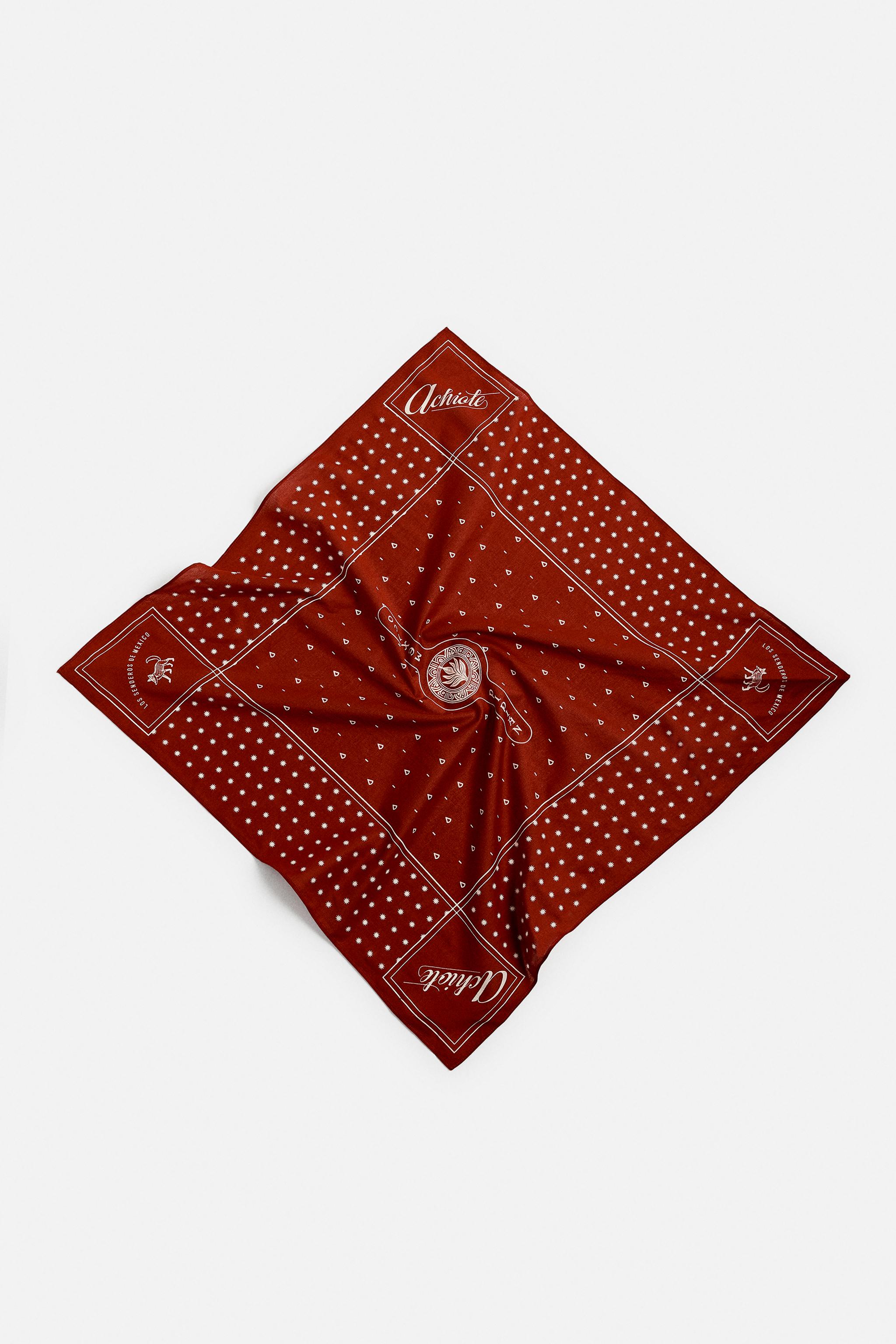 CONTRAST PRINT BANDANA - Black | ZARA Canada