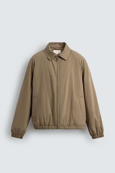 QUILTED TECHNICAL JACKET - camel by Zara