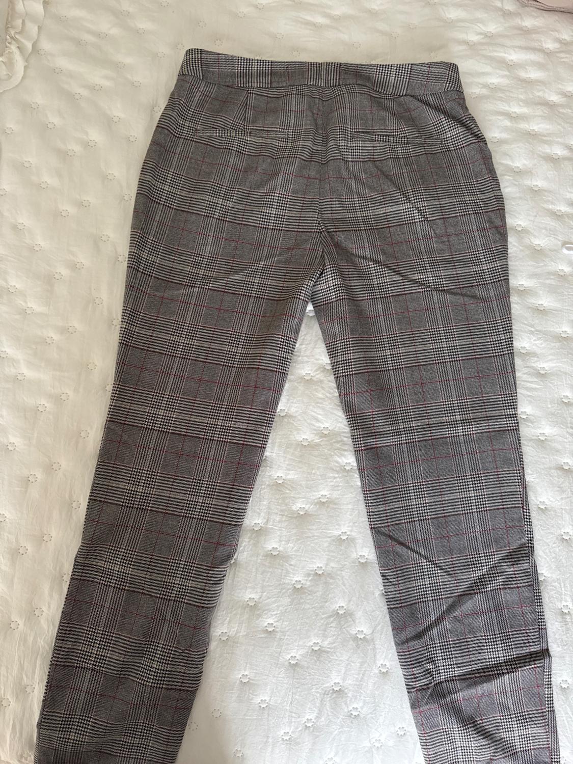 CHECK SKINNY TROUSERS - Image 2
