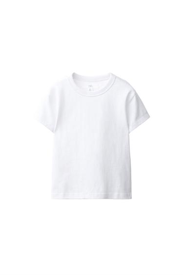 CAMISETA RÚSTICA ALGODÓN - Blanco de Zara