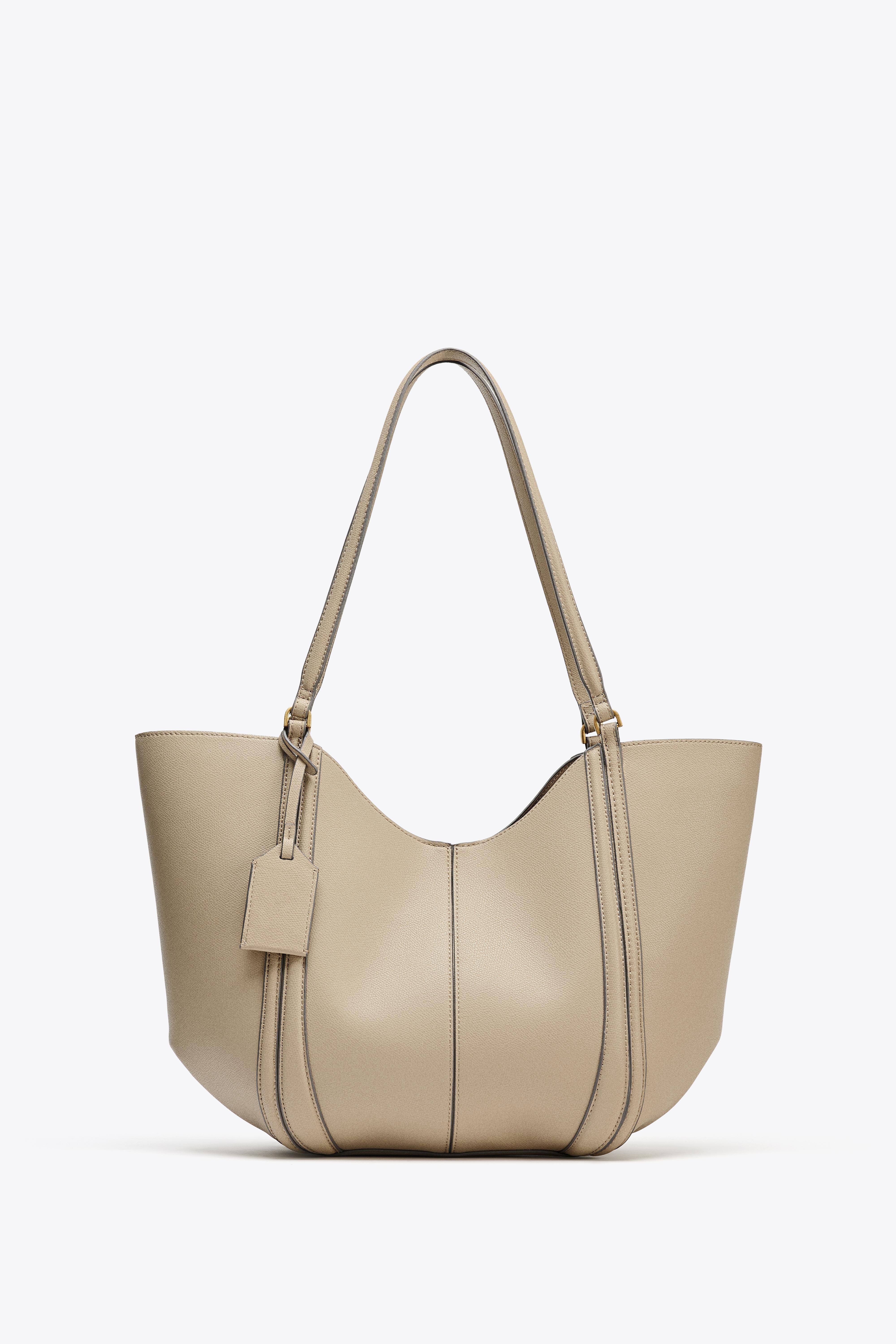 ラミ　ZARA トートバッグ ZARA - 未使用 ZARA 折りたたみバッグ 大判 トートバッグ 大きい