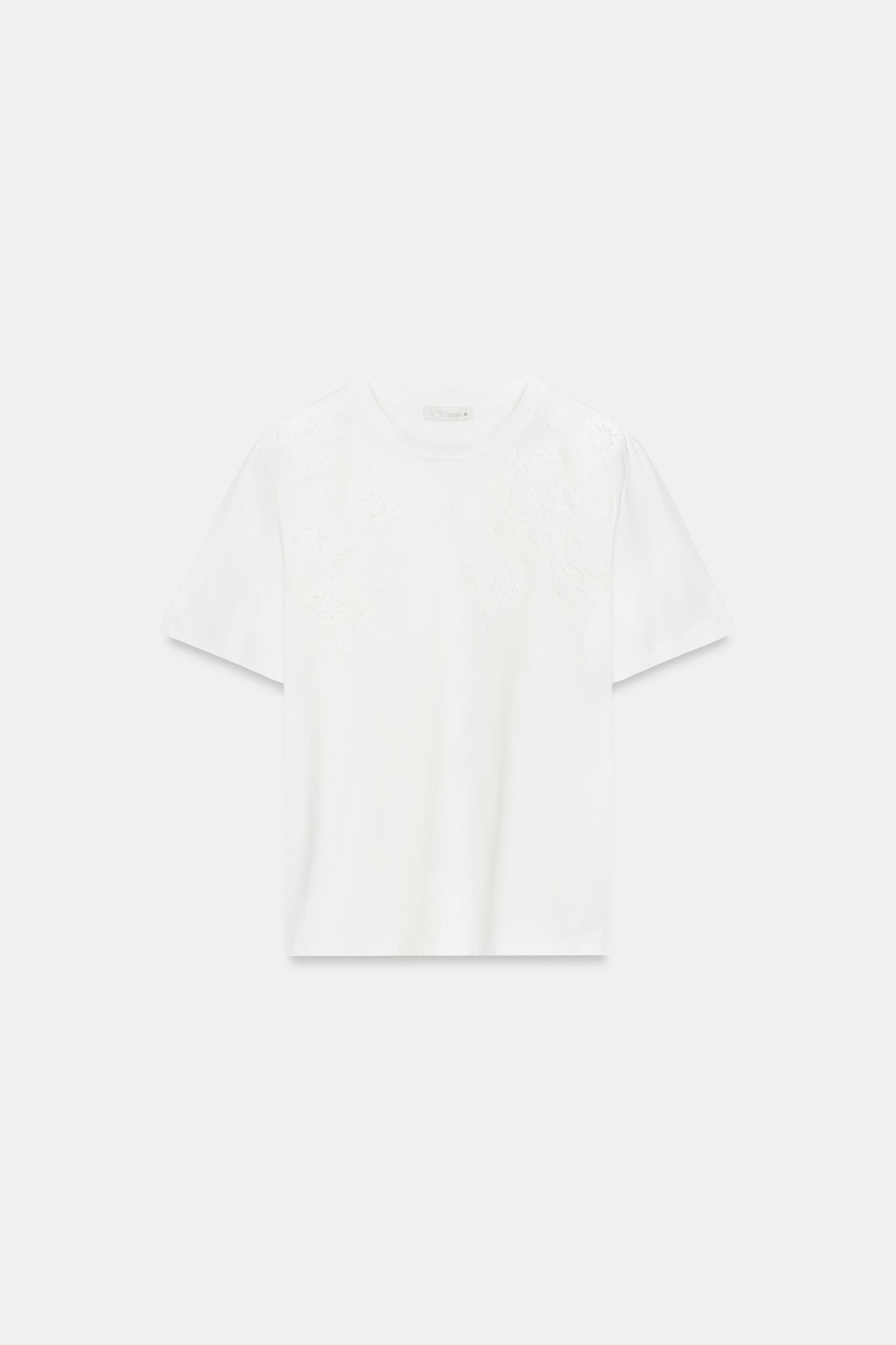 Zara İŞLEMELİ T-SHIRT görsel 5