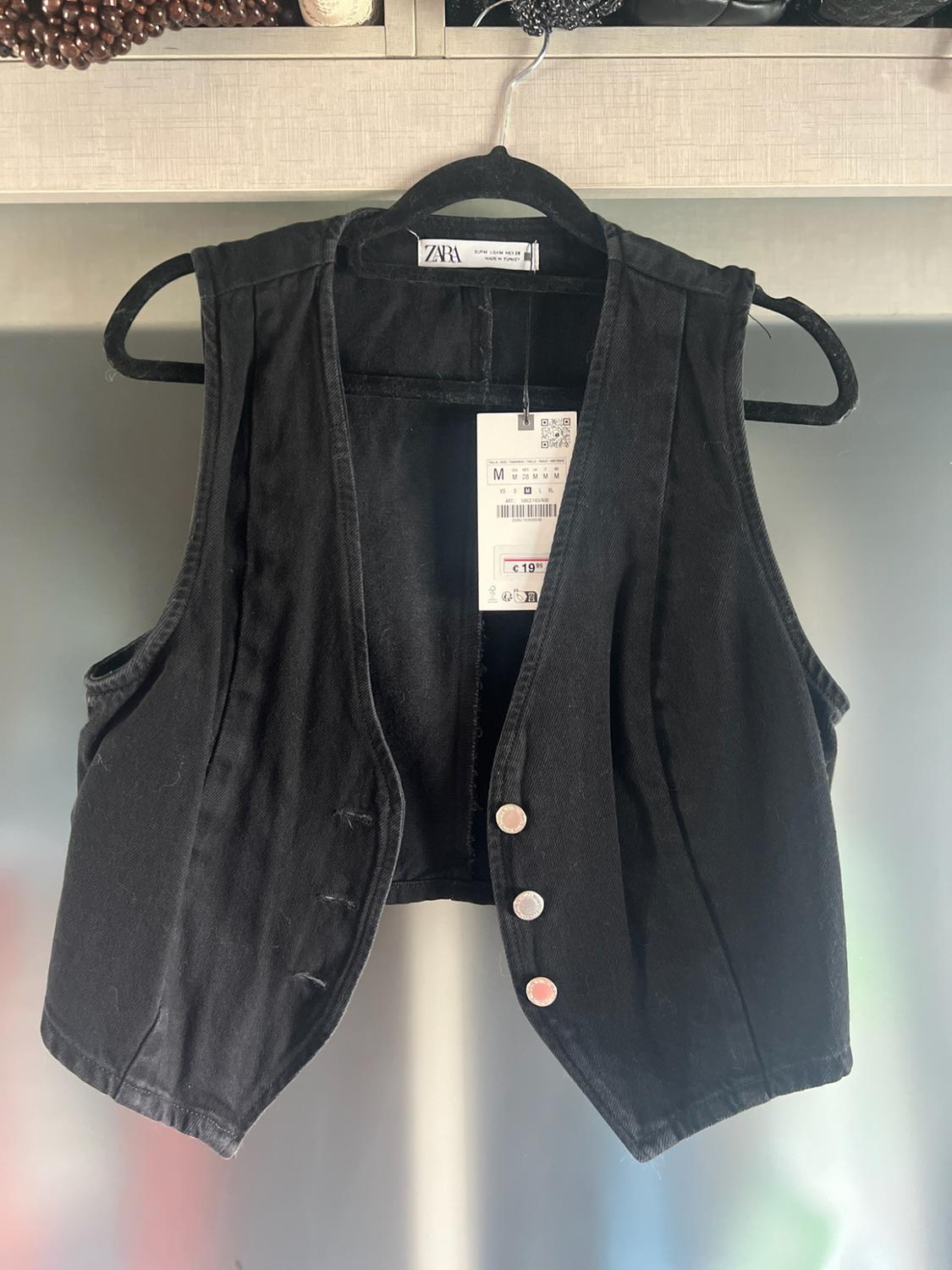 Z1975 DENIM CROPPED WAISTCOAT - Image 3