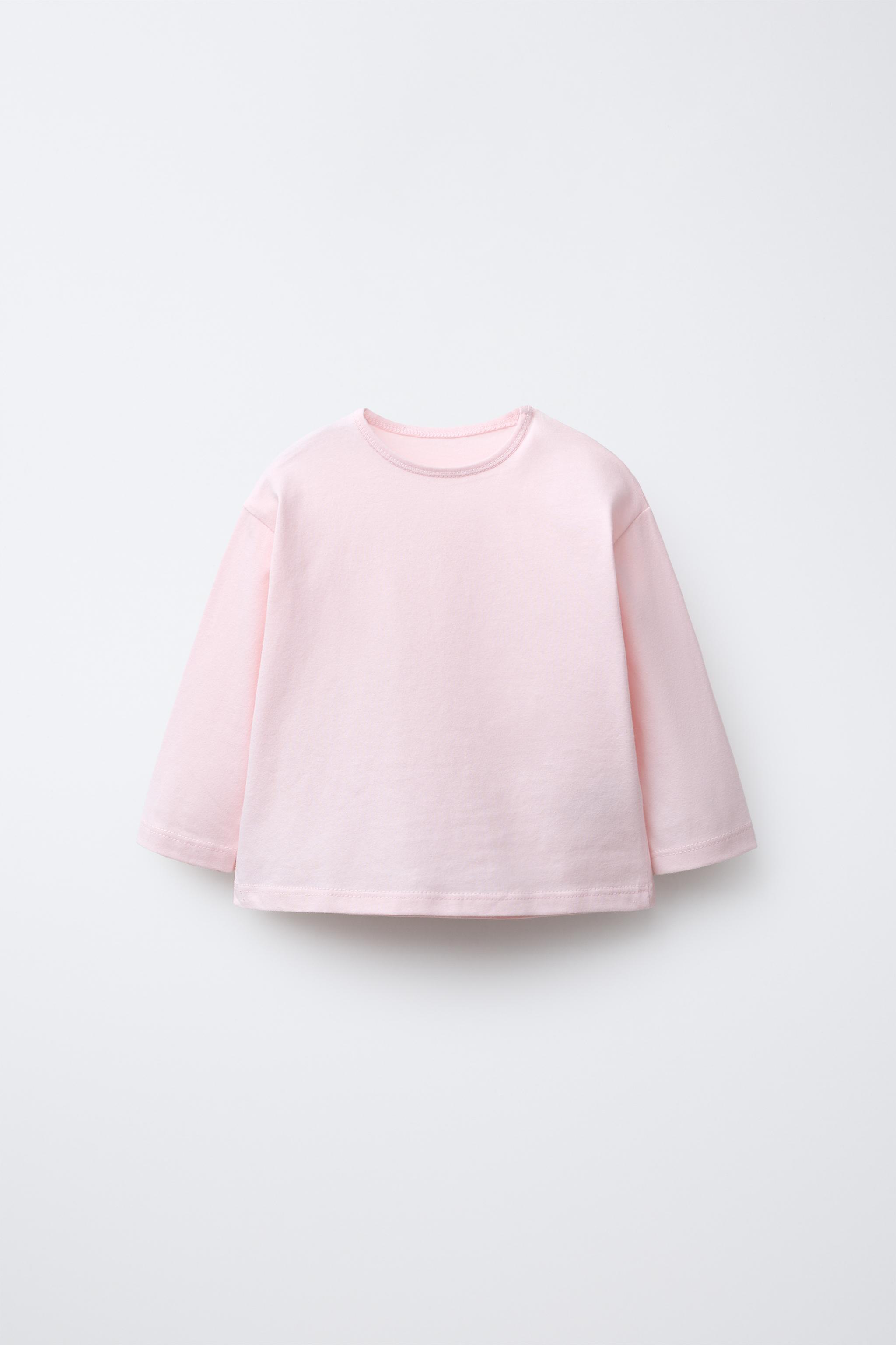 無地ロングスリーブTシャツ - グレー | ZARA Japan / 日本