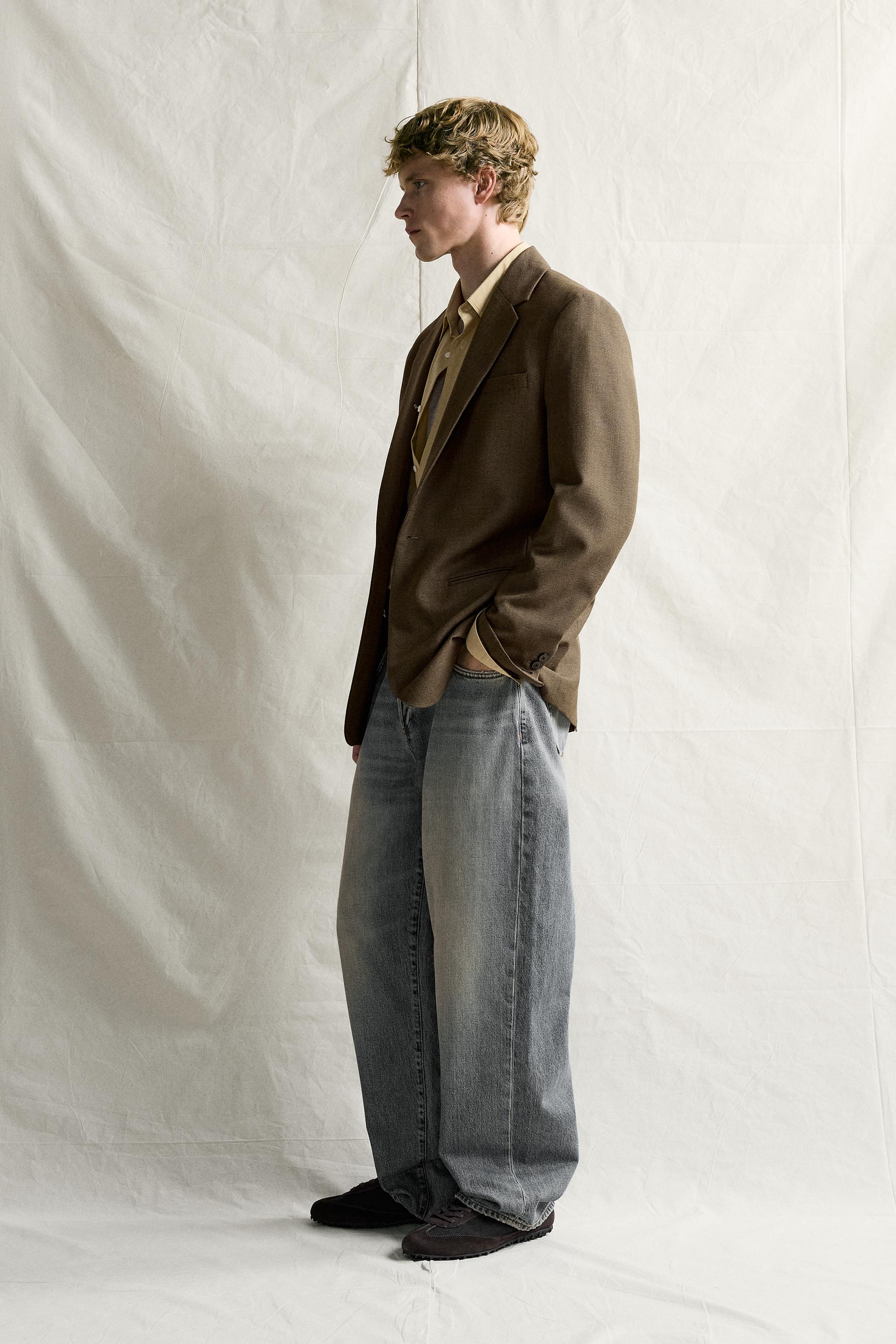 100% WOOL REGULAR-FIT SUIT BLAZER