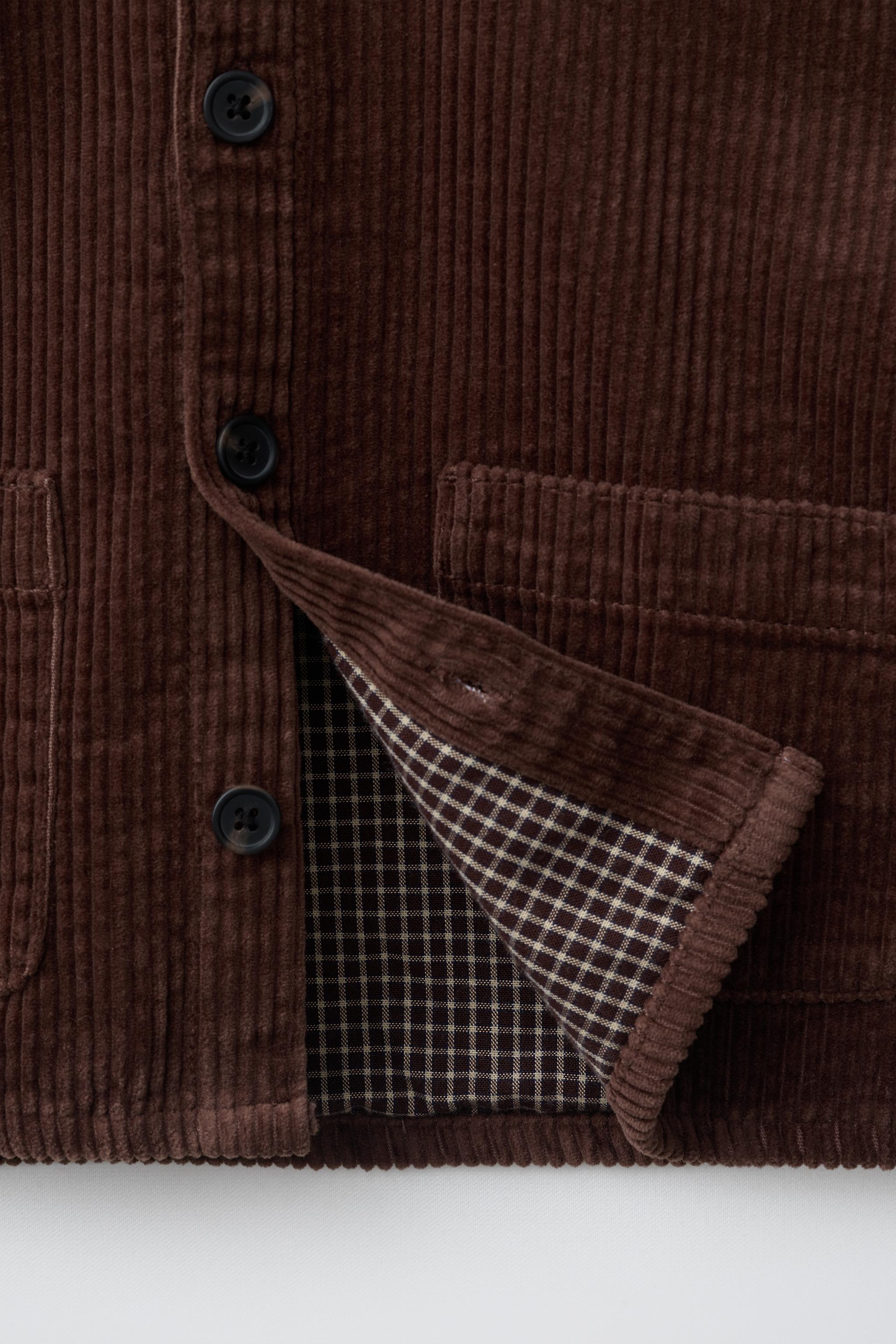 CHEMISE EN VELOURS CÔTELÉ