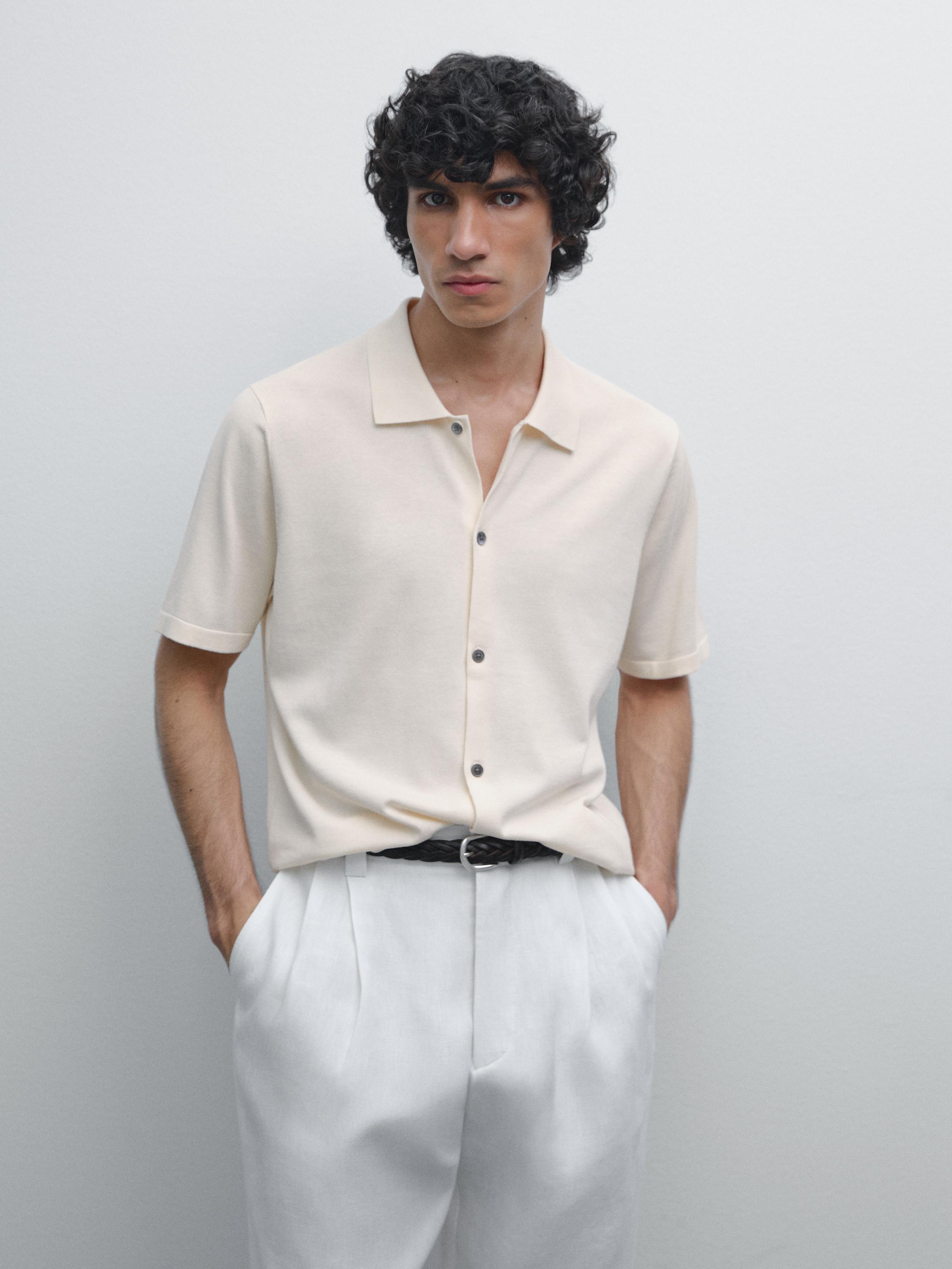 Cardigan à col polo