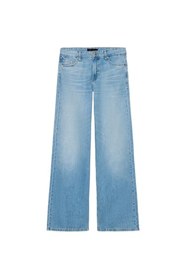 Z1975 WIDE-LEG LOW-RISE JEANS - Light blue by Zara