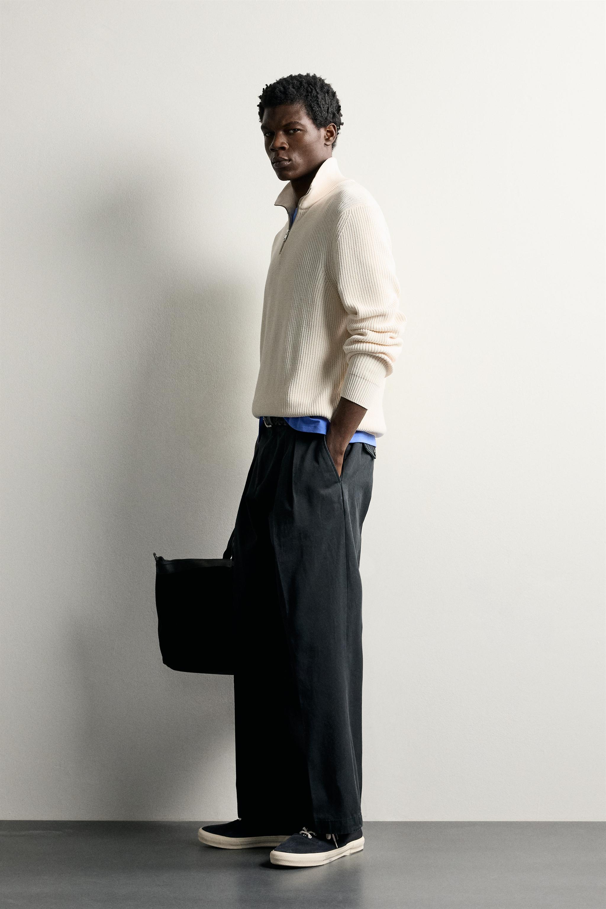 PURL KNIT QUARTER-ZIP SWEATER - thumbnail 10