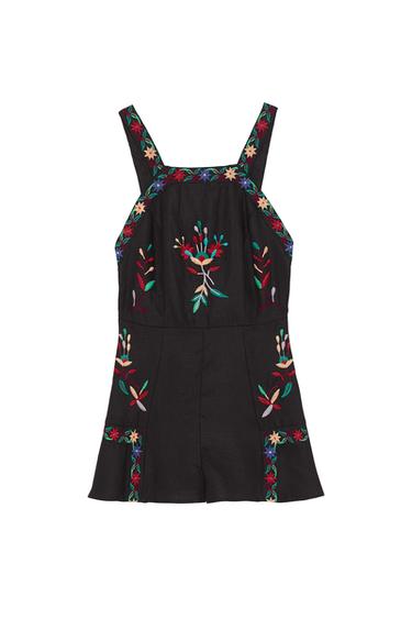 EMBROIDERED DUNGAREES