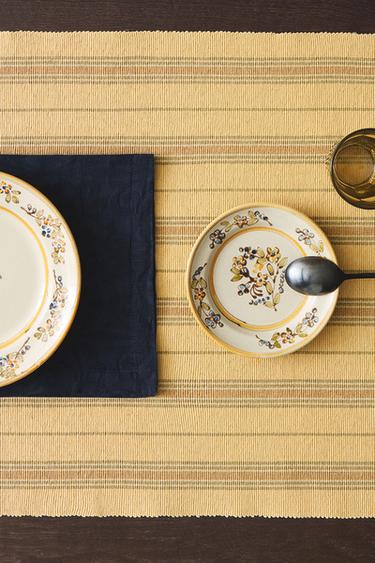 STRIPED TABLE RUNNER - Ochre by Zara