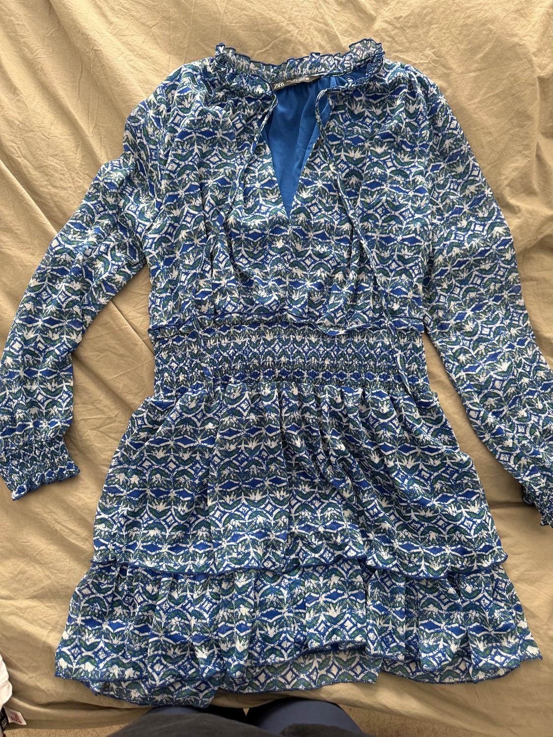 RUFFLED PRINT BLOUSE - Image 5