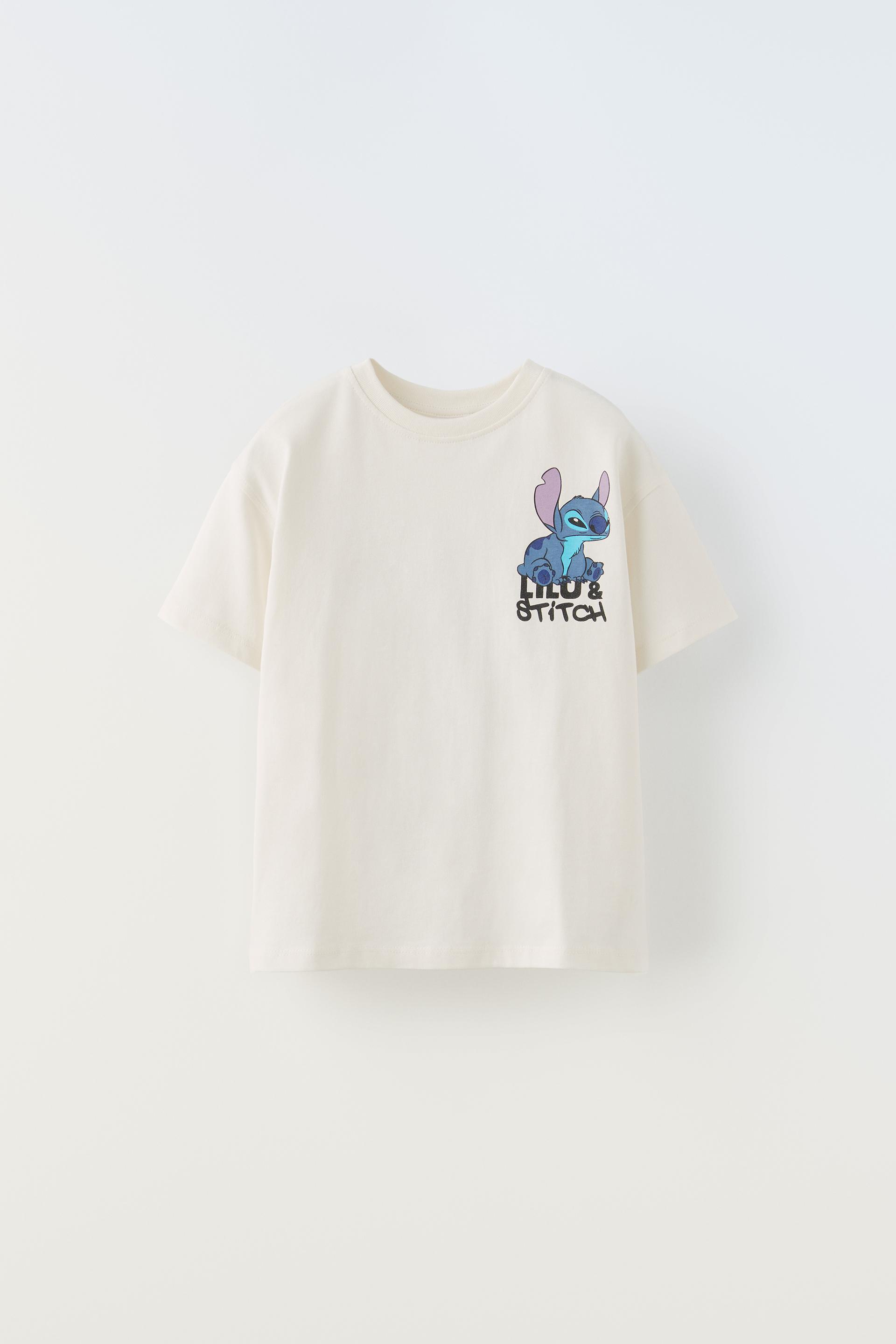 Disney Lilo & Stitch Conjunto de camiseta e leggings para meninas pequenas  a crian as grandes, Rosa/cinza, 4