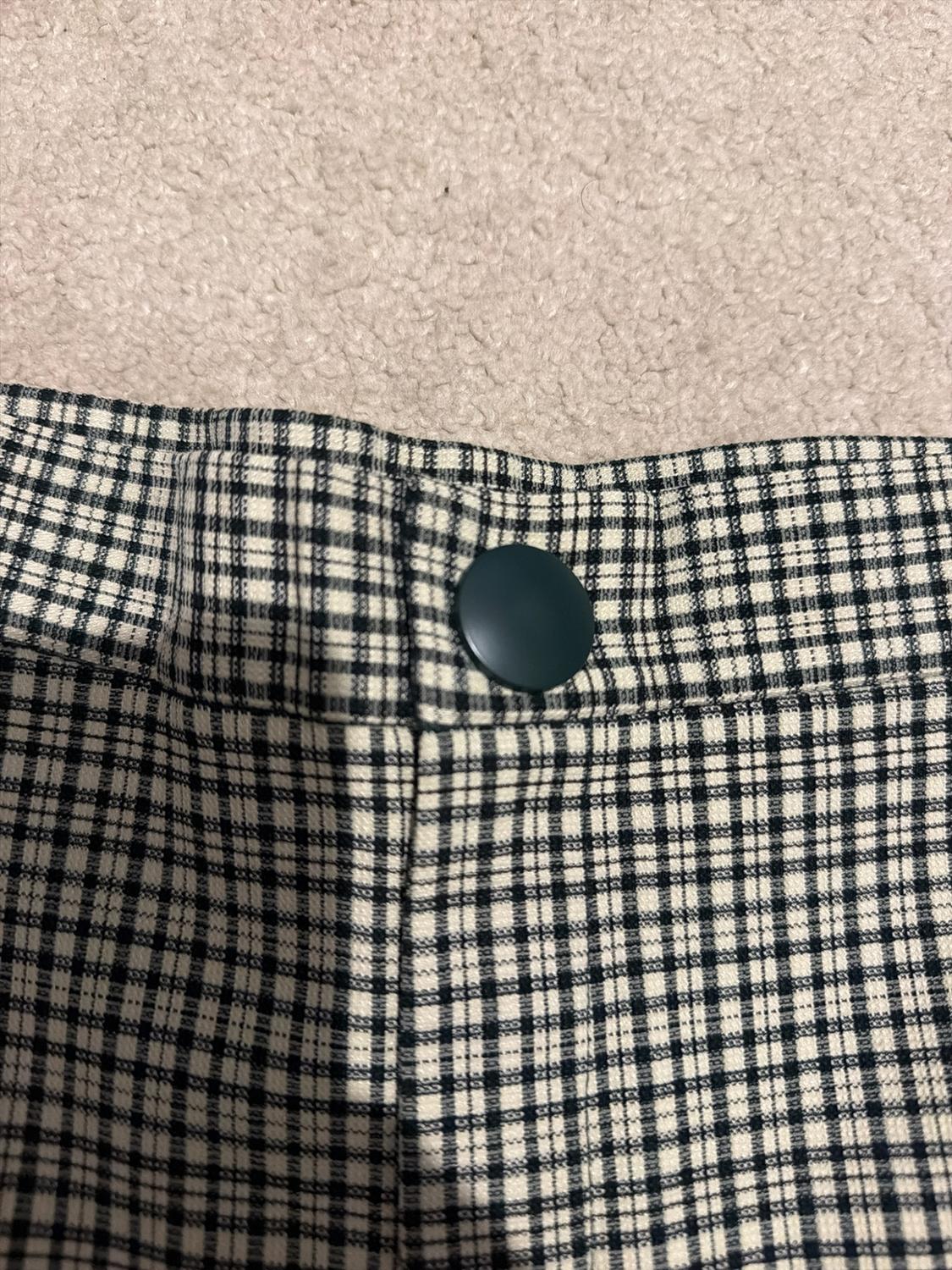 TEXTURED CHECK LEGGINGS - Image 3