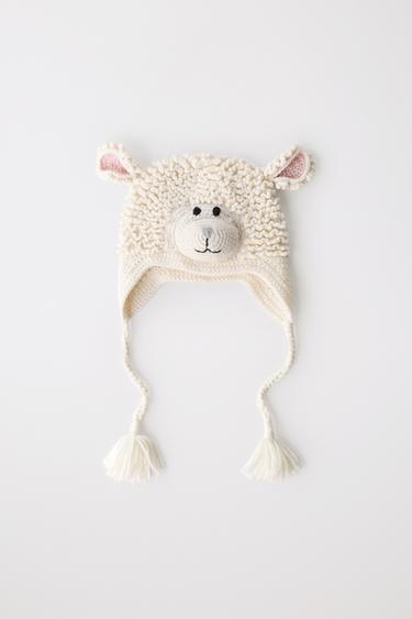 LIMITED EDITION WOOL SHEEP HAT - Ecru by Zara - Image 5