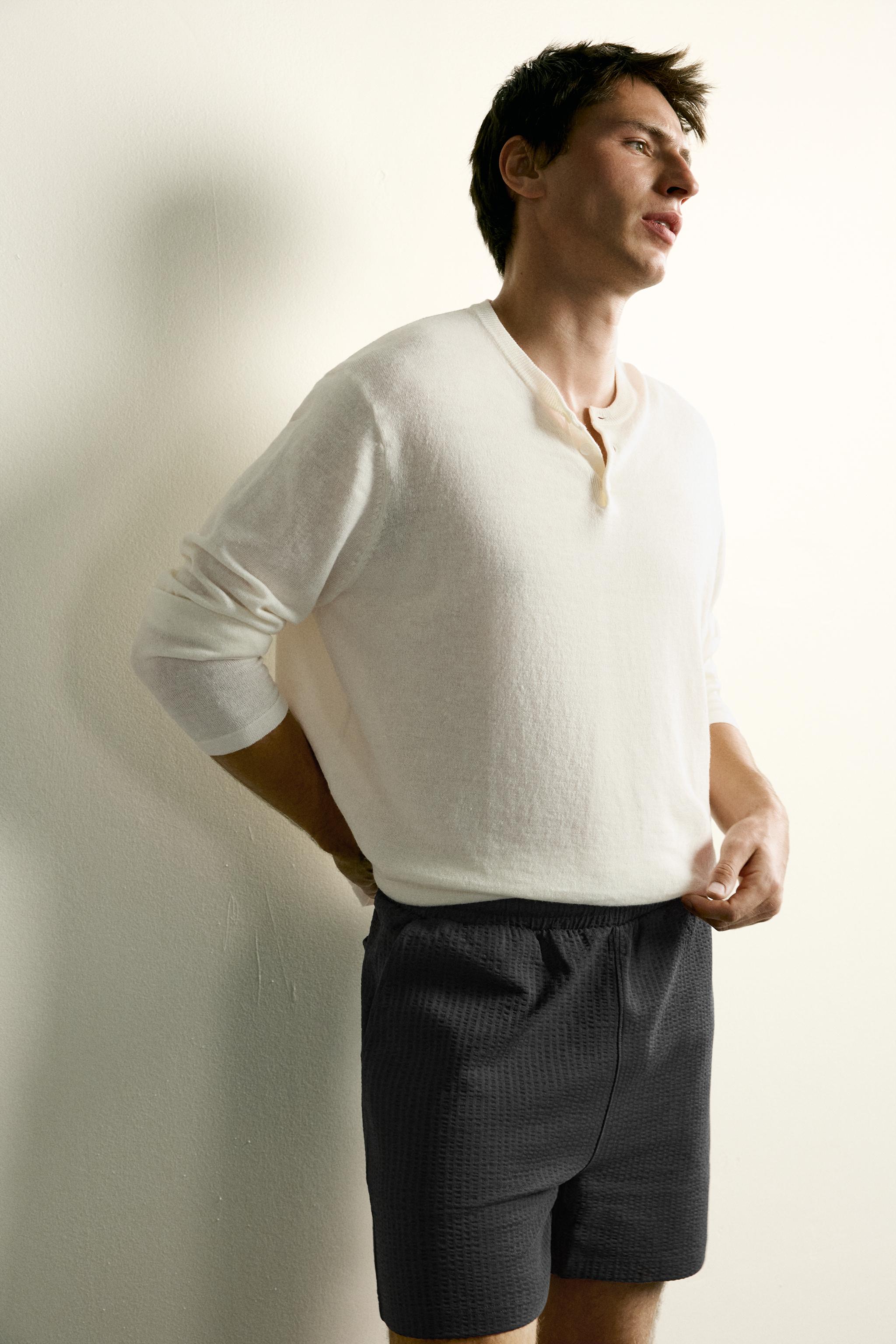 COMFORT SEERSUCKER REGULAR FIT SHORTS