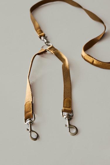 DOUBLE PET LEAD COUPLER ACCESSORY — Beige 1