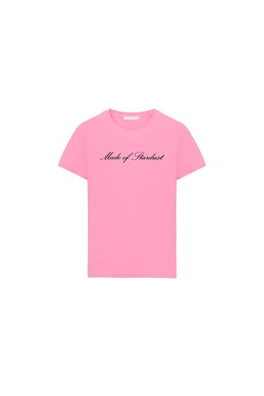 SLOGAN T-SHIRT - Pink by Zara
