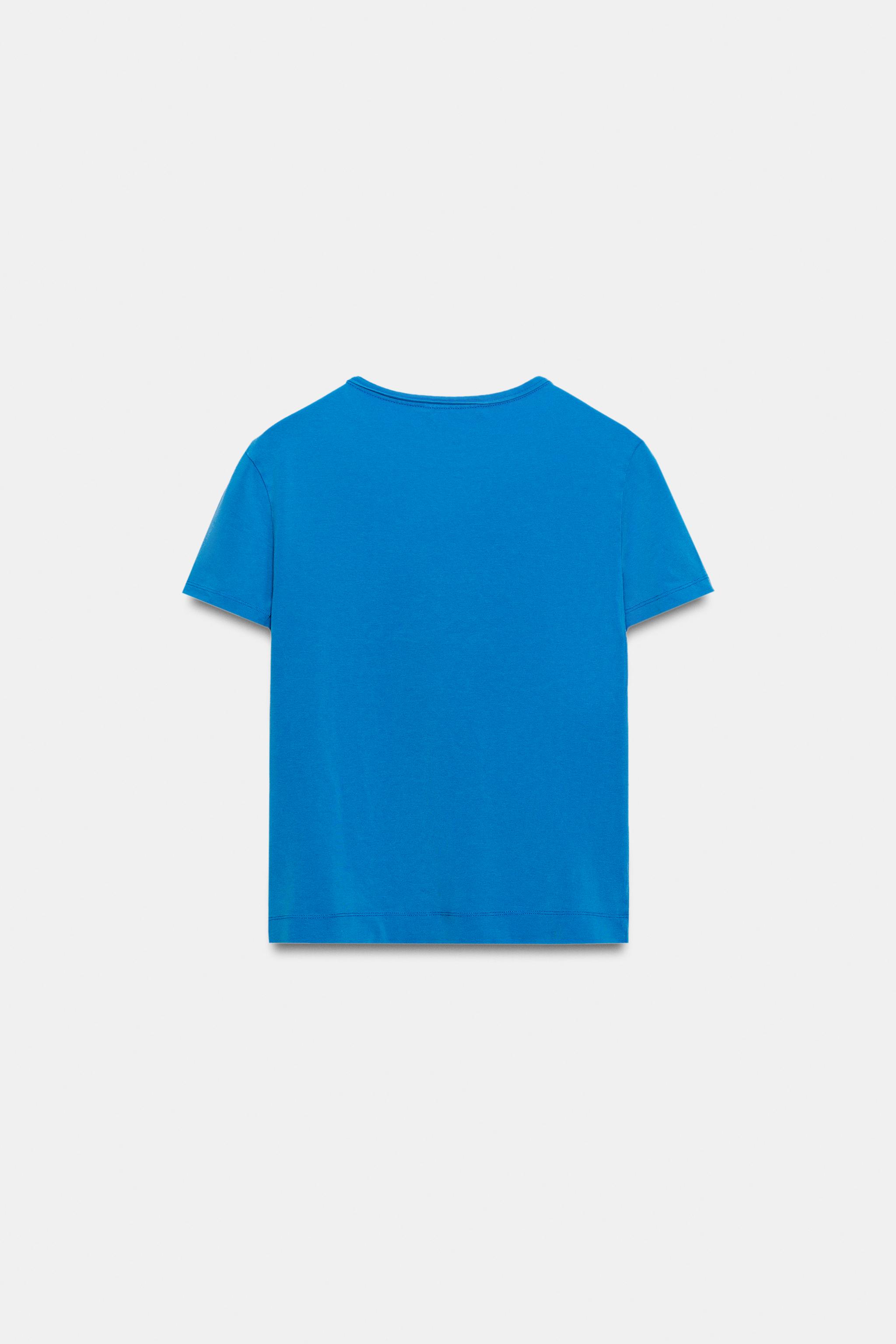 WASHED EFFECT SPARKLY TEXT T-SHIRT