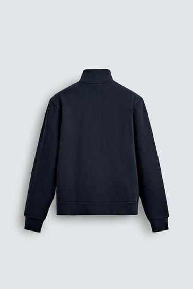 HEAVYWEIGHT ZIP-UP SWEATSHIRT - Dark navy by Zara - Image 7