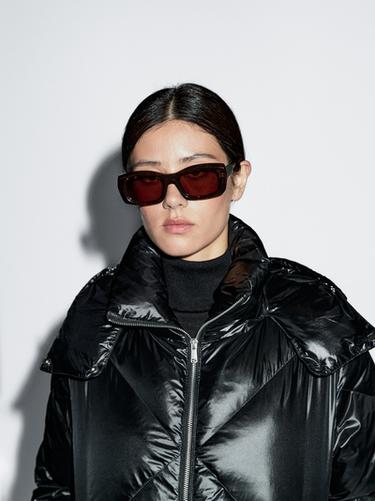 Zara Water-repellent puffer jacket - Black