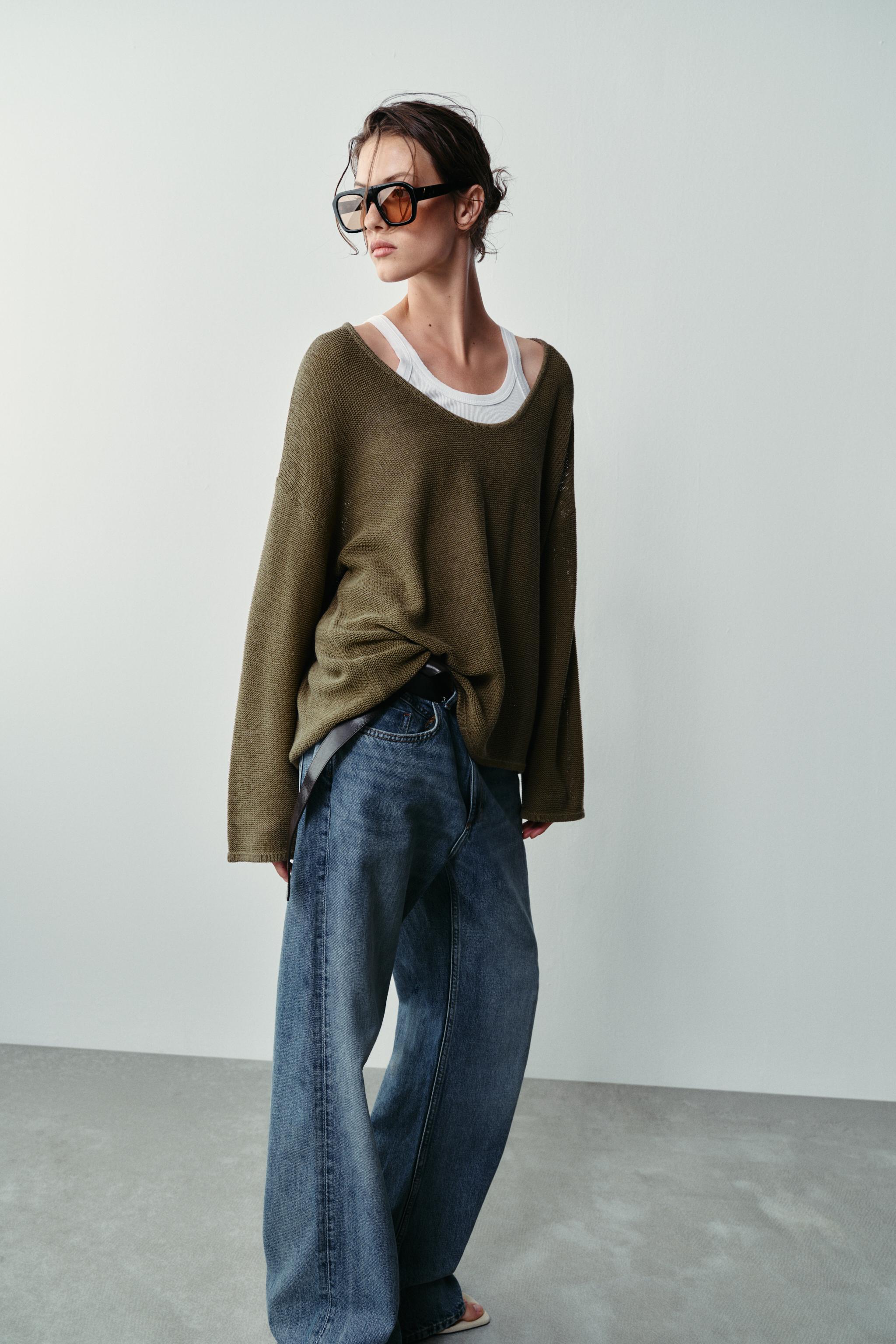 ROUND NECK KNIT SWEATER - thumbnail 5