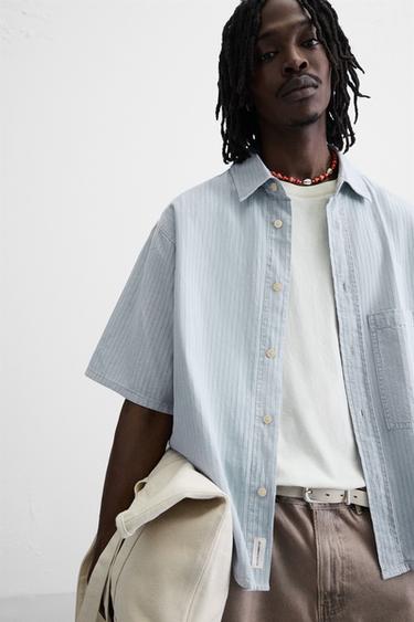 CHEMISE À RAYURES - Rayures de Zara - Image 4